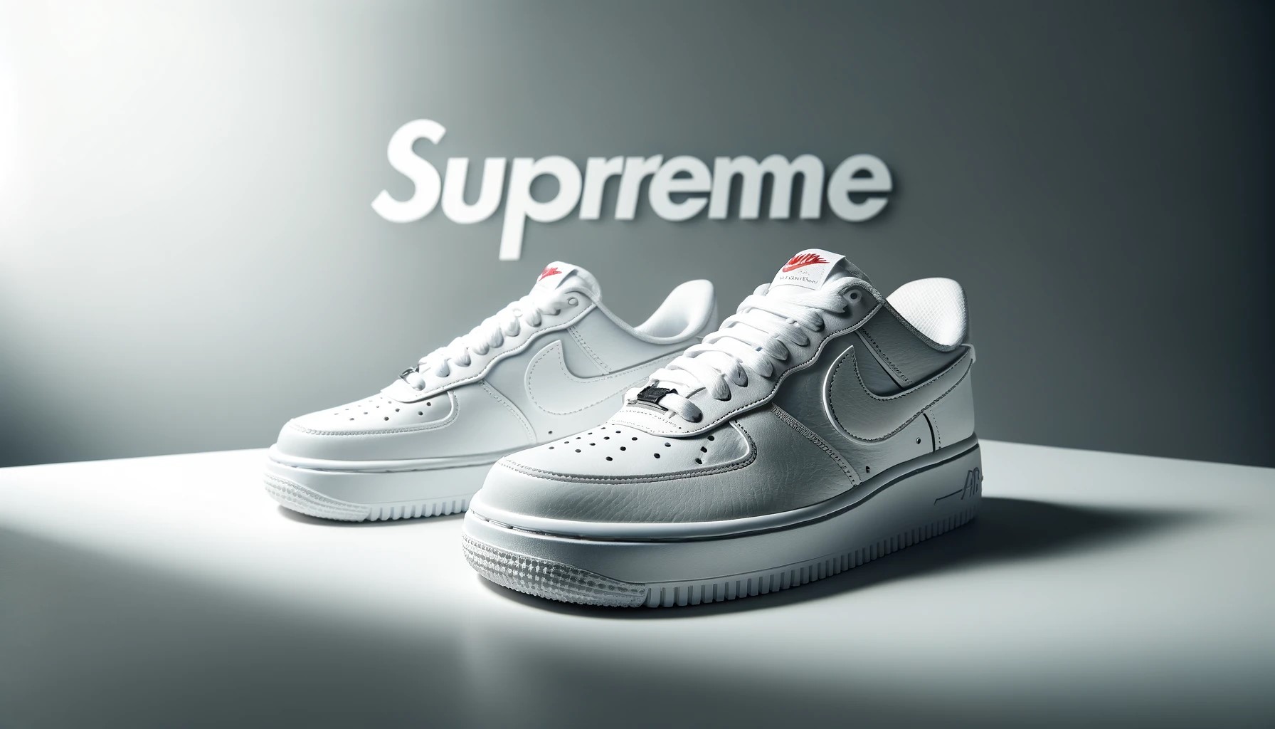 Air force 1 low supreme white širokou